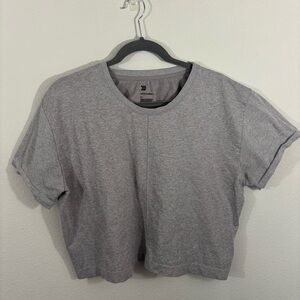 All in Motion Gray Crop Top Athletic Athleisure Running Work Out Sz XL Boxy Fit